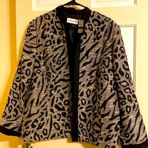Alfred Dunner Animal Print Blazer